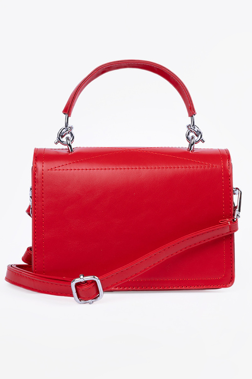 Rote kleine elegante Handtasche mit...