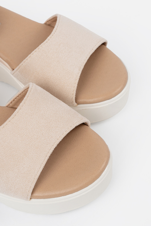 elfenbeinfarbe Sandalen Frauen na...