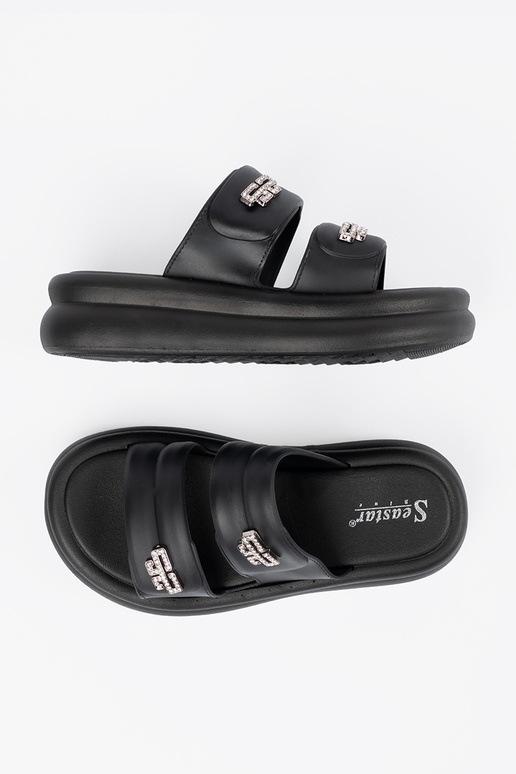 schZuarze Farbe Hausschuhe Frauen mit...