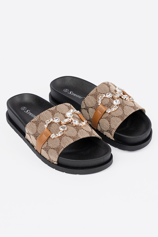 SchZuarz und-braune Farbe Hausschuhe...