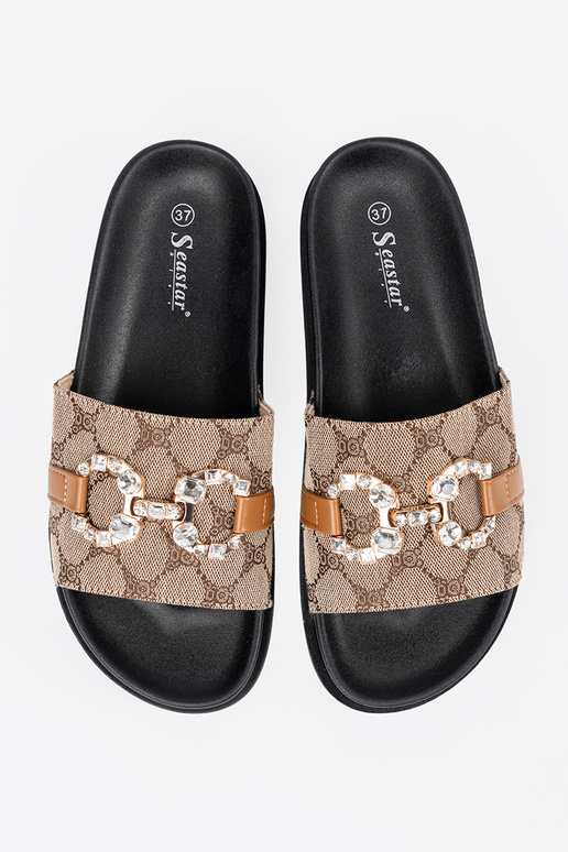 SchZuarz und-braune Farbe Hausschuhe...