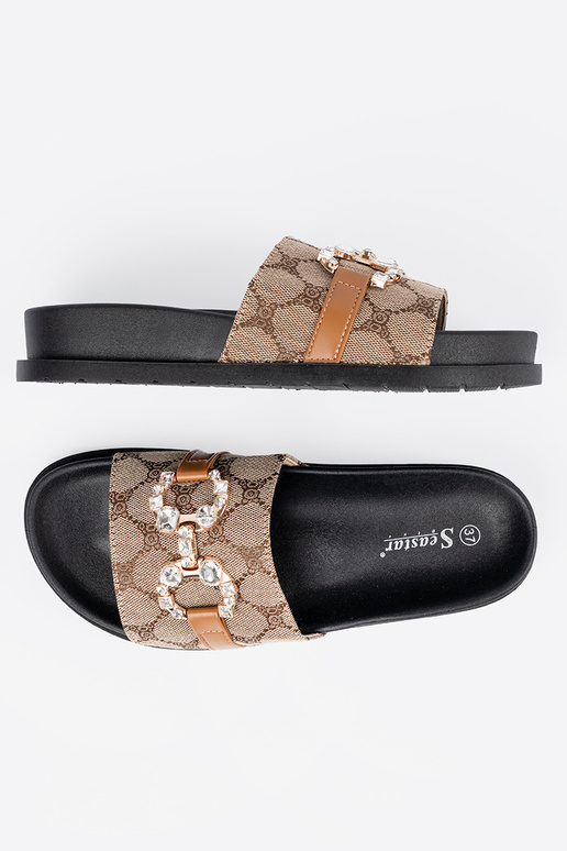 SchZuarz und-braune Farbe Hausschuhe...