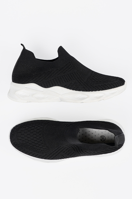 Schwarze Damen Sportschuhe mit...