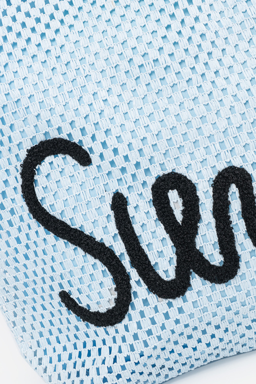 Blaue Strandtasche Blaue Strandtasche