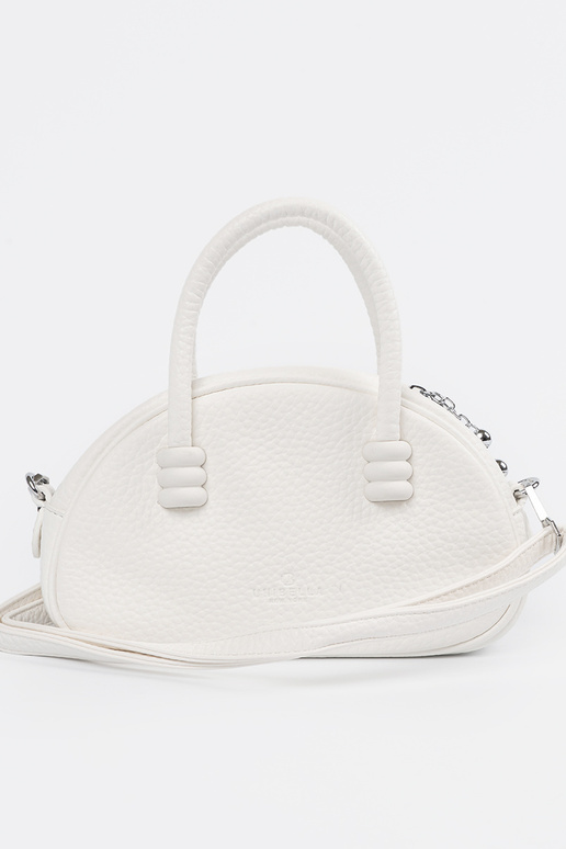 Weiße Geldbörse mit Riemen