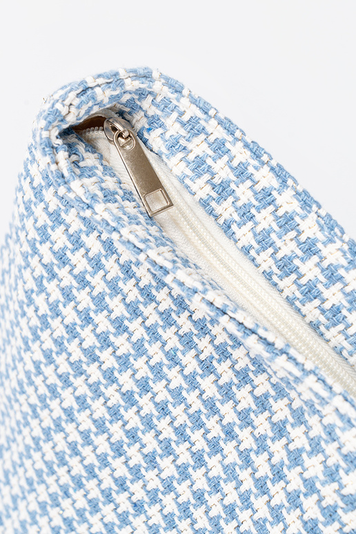 Strandtasche/Beutel mit blau-weißem...