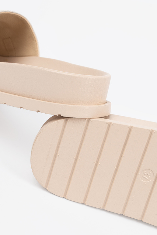 elfenbeinfarbe Hausschuhe ze zdobieniem