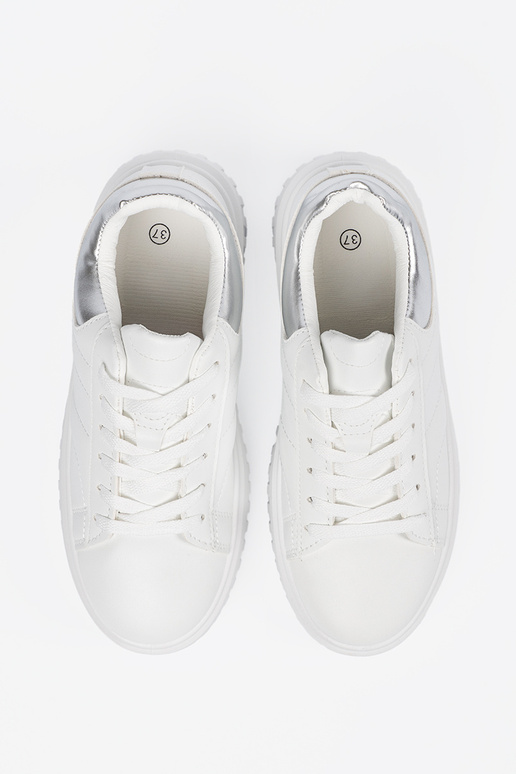 Weiße Sportschuhe im Stil mit...