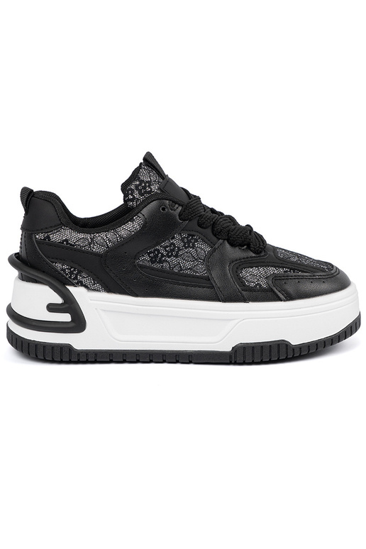 Schwarz-weiße Freizeit-Schuhe für...