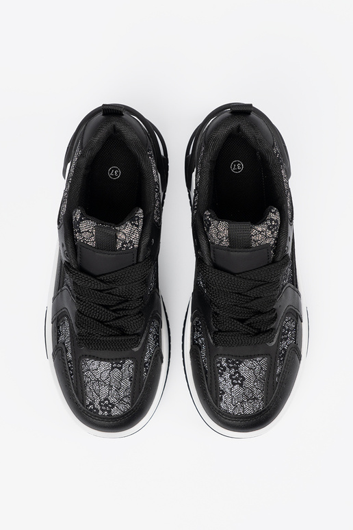 Schwarz-weiße Freizeit-Schuhe für...