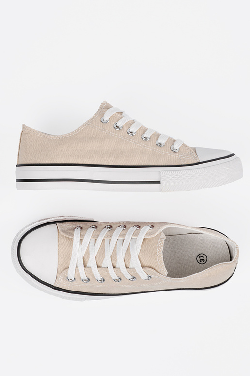 Helle sandfarbene Damen Schuhe im...