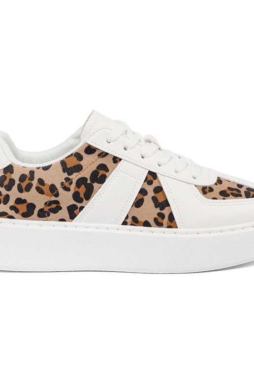 Weiße sportliche Schuhe mit...