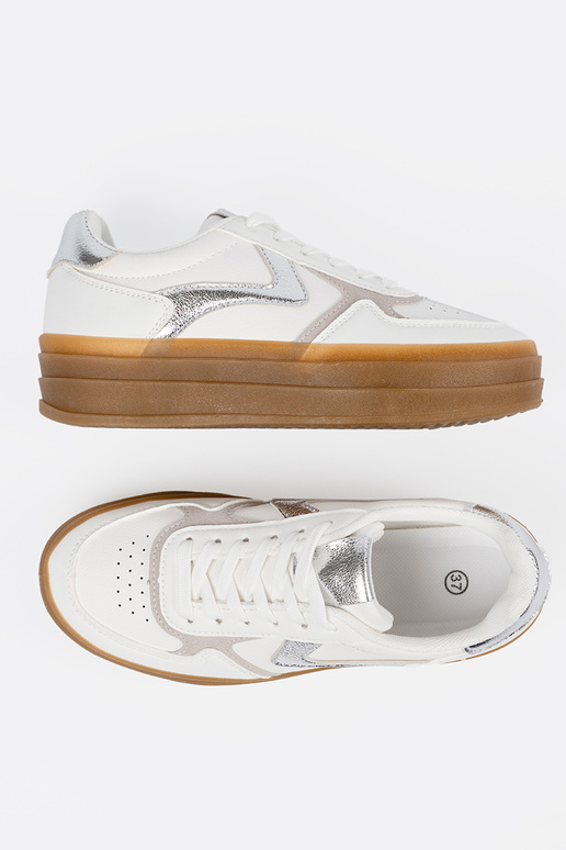 Weiße Damen Sportschuhe im...