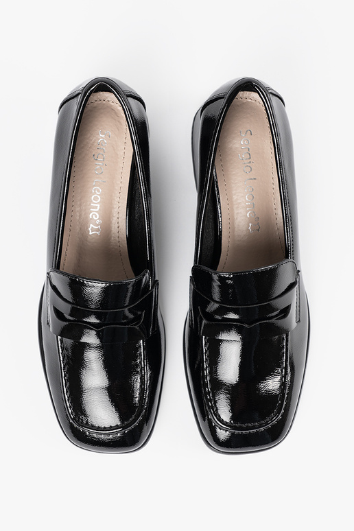 Schwarze Damen Schuhe im Lord-Stil Schwarze Damen Schuhe im Lord-Stil