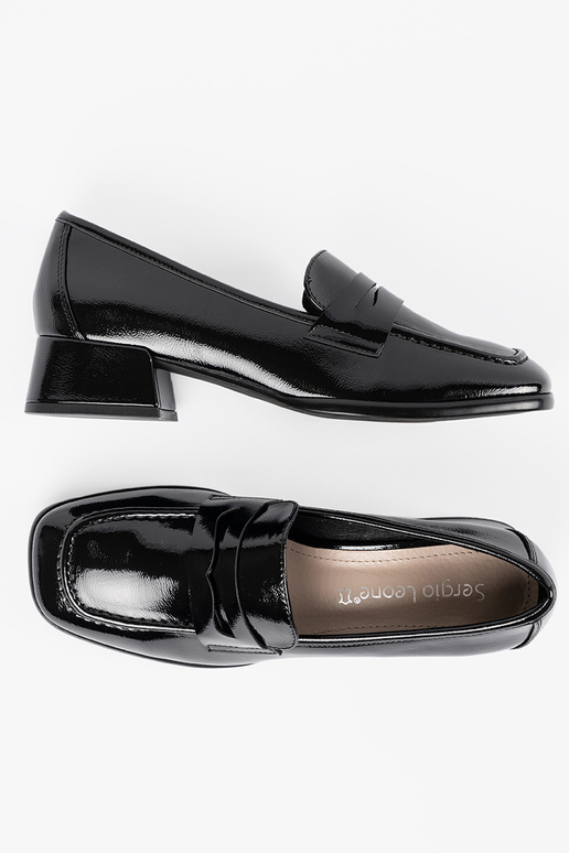 Schwarze Damen Schuhe im Lord-Stil Schwarze Damen Schuhe im Lord-Stil