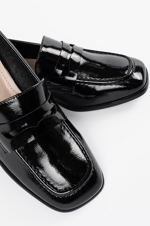 Schwarze Damen Schuhe im Lord-Stil Schwarze Damen Schuhe im Lord-Stil
