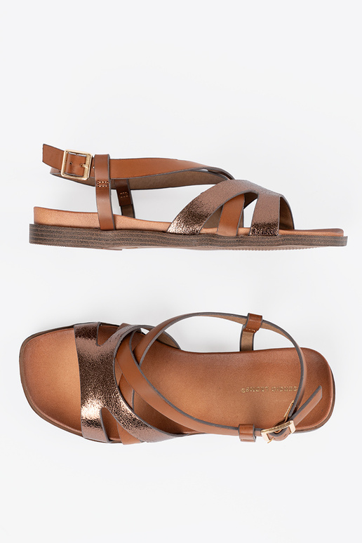 Damen-Sandalen auf weißer Plattform Damen-Sandalen auf weißer Plattform