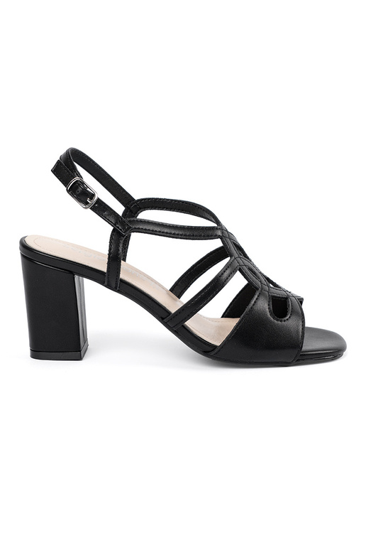 Schwarze Damen Sandalen mit High Heels Schwarze Damen Sandalen mit High Heels