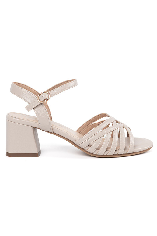 Sandfarbene Damen Sandalen, Sergio Leone Sandfarbene Damen Sandalen, Sergio Leone