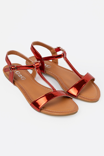 Rote Damen Sandalen auf... 2