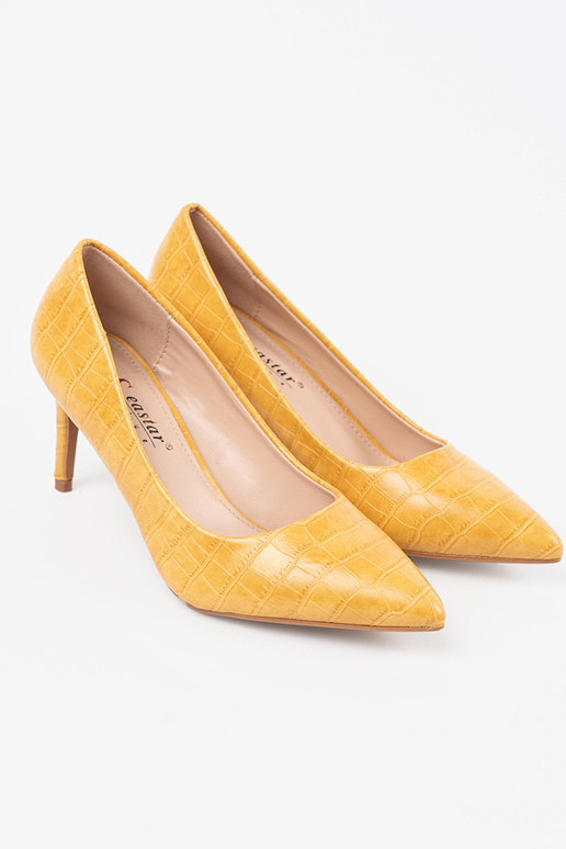 Gelbe klassische High Heels auf... Gelbe klassische High Heels auf...