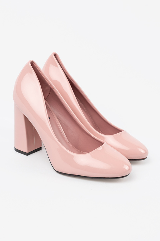 Rosa lackierte High Heels