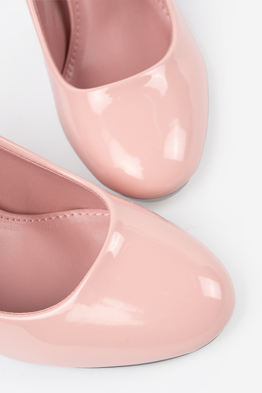 Rosa lackierte High Heels