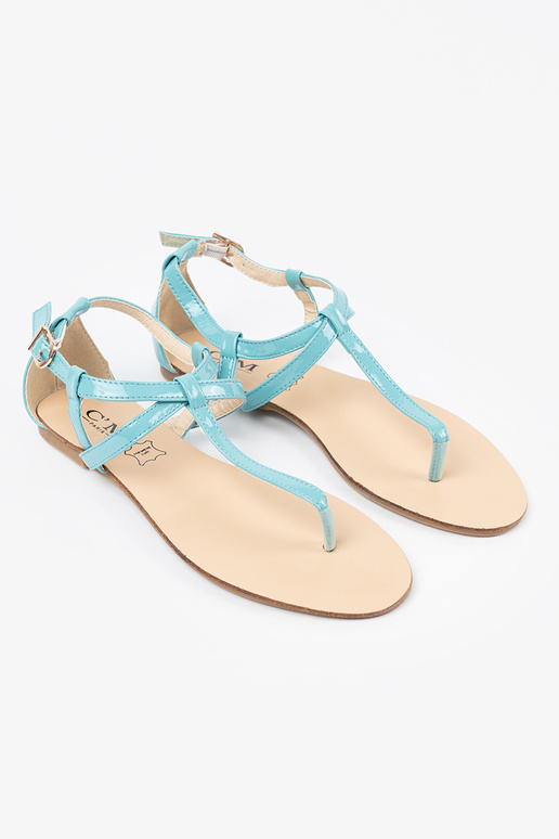 Blaue japanische Sandalen für Frauen