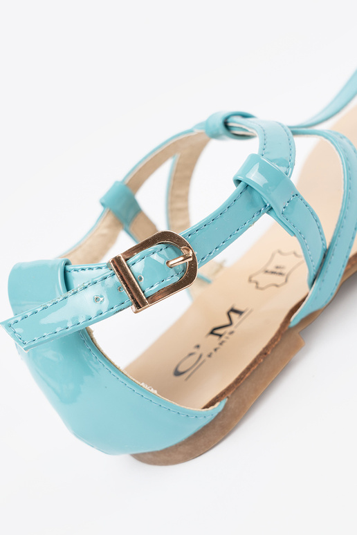 Blaue japanische Sandalen für Frauen