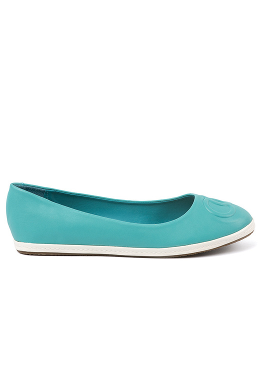 Blaue Damen-Ballerinas