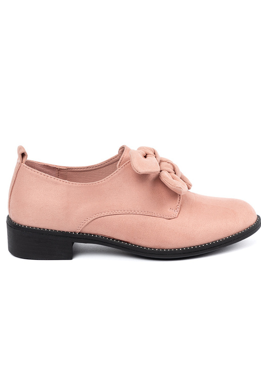 Helle rosa Wildleder Slipper mit...