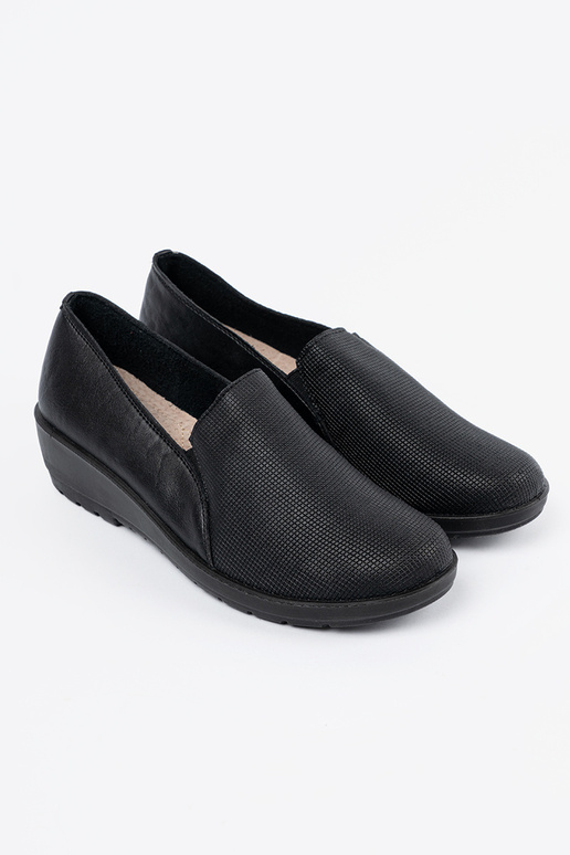 Schwarze Damen Halbschuhe mit Plateau Schwarze Damen Halbschuhe mit Plateau