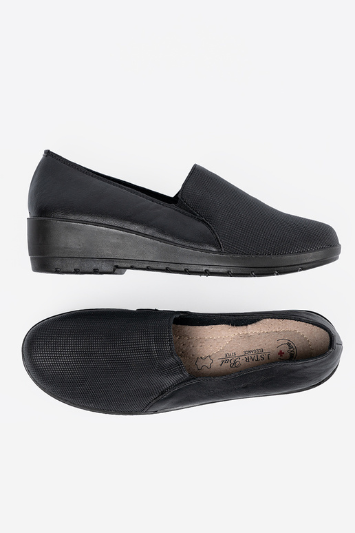 Schwarze Damen Halbschuhe mit Plateau Schwarze Damen Halbschuhe mit Plateau