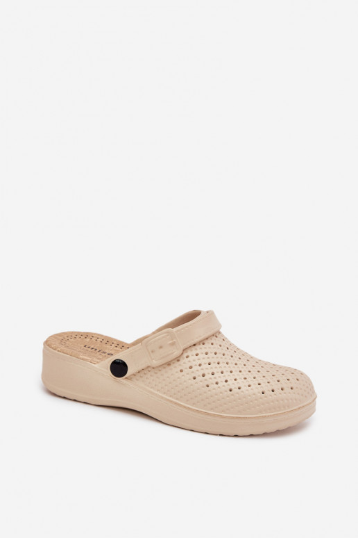 Leichte Hausschuhe Hausschuhe Verstopfungen Feminin Beige Faylina