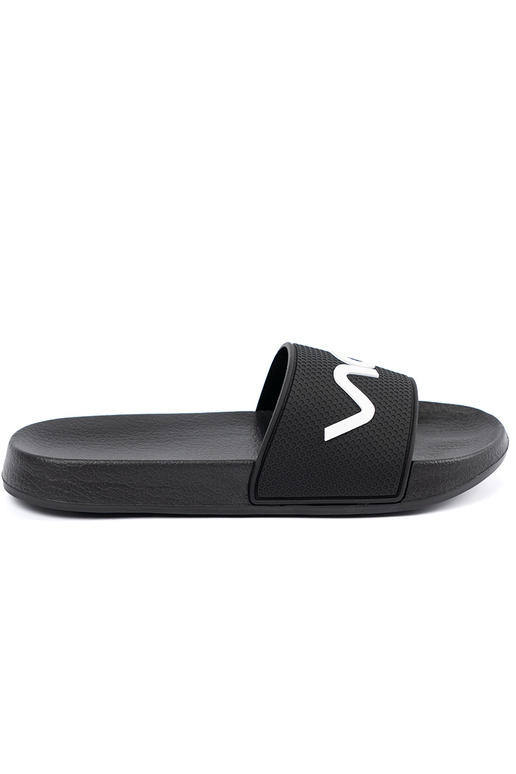 schZuarze Farbe Hausschuhe mit einer Notiz