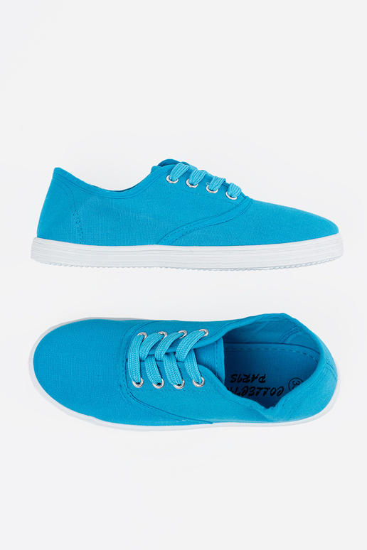blaue Farbe ein Klassiker Schuhe