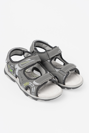 Jungen Sandalen Klettverschluss graue Farbe