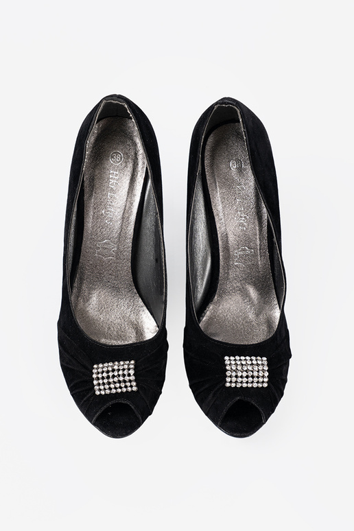 Schuhe open toe schZuarze Farbe