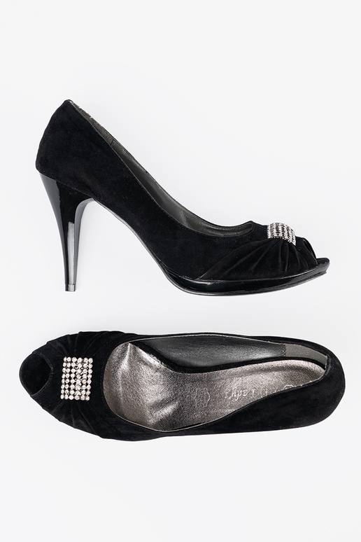 Schuhe open toe schZuarze Farbe