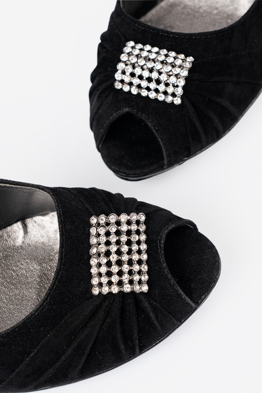 Schuhe open toe schZuarze Farbe