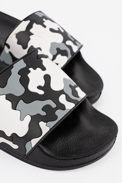 Komfortabel schZuarze Farbe Hausschuhe auf flacher Sohle