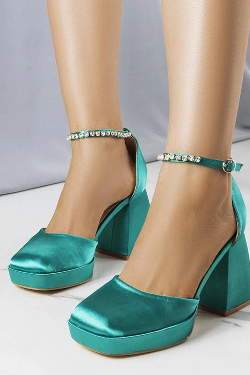 Grüne Schuhe mit Zirkonia Jodi Grüne Schuhe mit Zirkonia Jodi