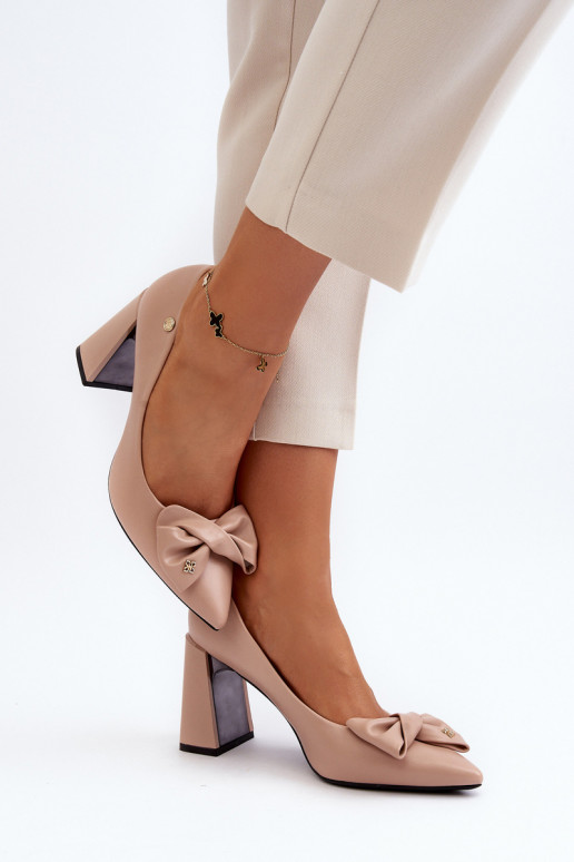 Schuhe mit Absätzen mit Bändern Beige Ariemessa Schuhe mit Absätzen mit Bändern Beige Ariemessa