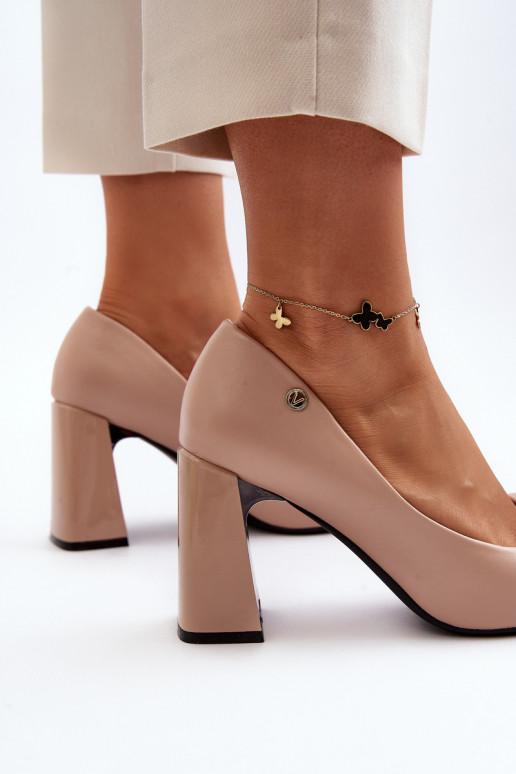 Schuhe mit Absätzen mit Bändern Beige Ariemessa Schuhe mit Absätzen mit Bändern Beige Ariemessa