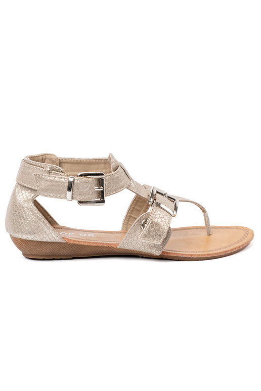 elfenbeinfarbe Sandalen z motyZuem ZuężoZuym elfenbeinfarbe Sandalen z motyZuem ZuężoZuym