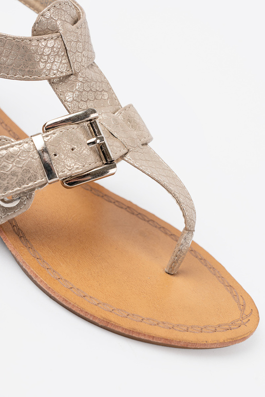 elfenbeinfarbe Sandalen z motyZuem ZuężoZuym elfenbeinfarbe Sandalen z motyZuem ZuężoZuym
