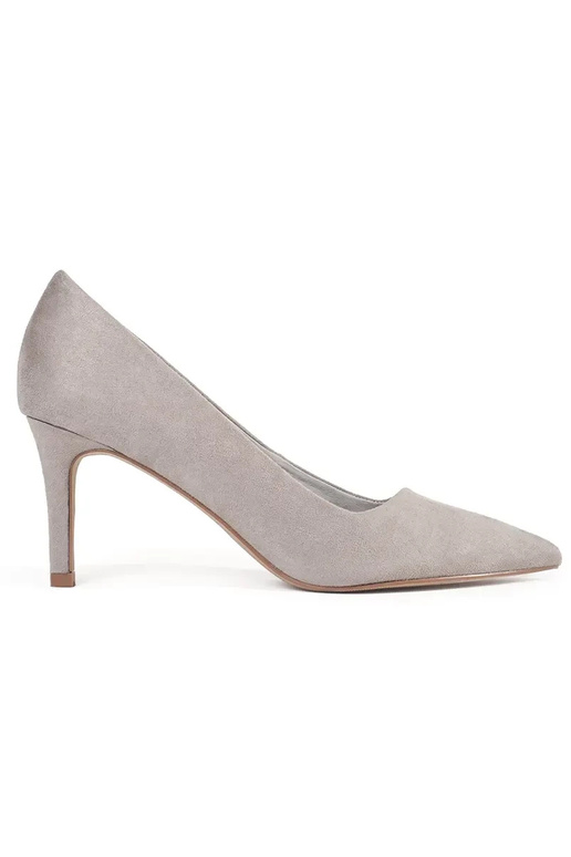 graue Farbe High Heels auf einem hohen Absatz graue Farbe High Heels auf einem hohen Absatz
