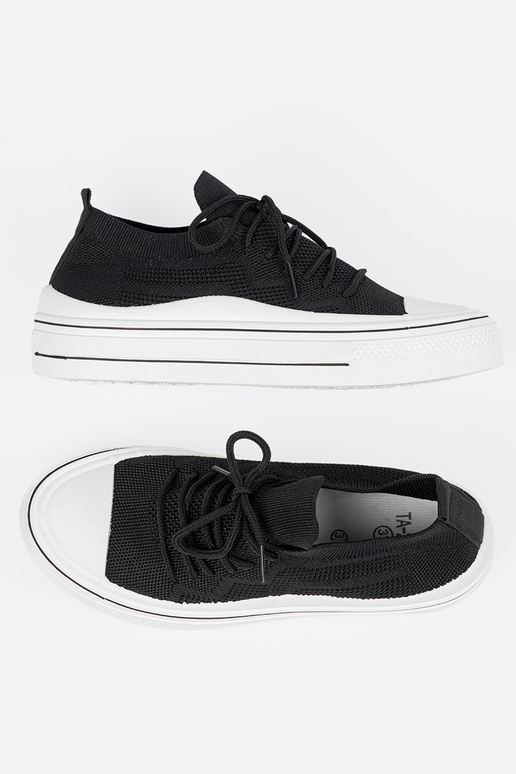 Ein überzeugendes Stilvollll Schuhe schZuarze Farbe z ozdobnym Schnürsenkelm Ein überzeugendes Stilvollll Schuhe schZuarze Farbe z ozdobnym Schnürsenkelm