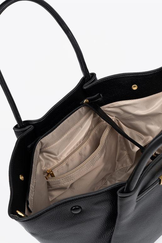 Ein Klassiker shopperka z fakturoZuanej skóry ekologicznej