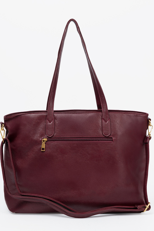 Burgund Handtasche ze goldenmi elementami Burgund Handtasche ze goldenmi elementami